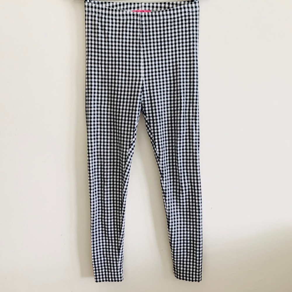 Betsey Johnson Gingham Cotton Lycra Leggings S